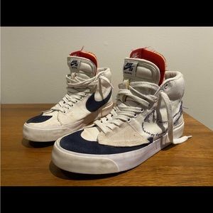 NIKE SB Blazer Mid Edge Hack Pack WHITE/MIDNIGHT NAVY-UNIVERSITY RED US 9